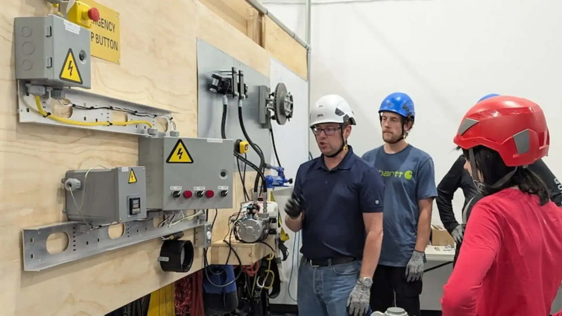 GWO BTT training course with technicians learning mechanical and electrical systems at MCL Height Safety Canada